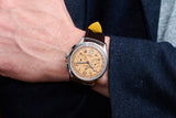 Breitling Premier B01 Chronograph 42 Beige Dial Brown Leather Strap Watch for Men - AB0145331K1P1 Authentic Buy Shop Now