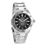 Tag Heuer Aquaracer Professional 200 Automatic Black Dial Silver Steel Strap Watch for Men - WBP2110.BA0627 Authentic Buy Shop Now