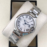 Cartier Ballon Bleu De Cartier Silver Dial Silver Steel Strap Watch for Women - WSBB0044 Authentic Buy Shop Now