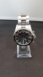 Guess Chaser Chronograph Black Dial Silver Steel Strap Watch for Men - W0170G1 Authentic Buy Shop Now