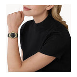 Michael Kors Mini Lennox Quartz Black Dial Black Silicone Strap Watch For Women - MK7281 Authentic Buy Shop Now