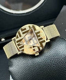 Guess Iconic Quartz Gold Dial Gold Mesh Bracelet Watch For Women - GW0527L2 Authentic Buy Shop Now