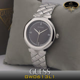 Guess Rumour Quartz Black Dial Silver Steel Strap Watch For Women - GW0613L1 Authentic Buy Shop Now
