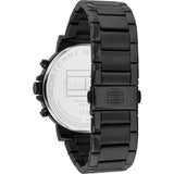 Tommy Hilfiger Tyson Chronograph Black Dial Black Steel Strap Watch For Men - 1710590 Authentic Buy Shop Now