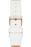Guess Swirl Quartz Silver Dial White Rubber Strap Watch For Women - W1096l2 Authentic Buy Shop Now