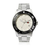 Gucci G Timeless Sport White Dial Silver Steel Strap Watch For Men - YA126250 Authentic Buy Shop Now