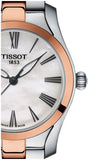 Tissot T Wave Mother of Pearl Dial Two Tone Steel Strap Watch For Women - T112.210.22.113.01 Authentic Buy Shop Now