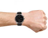 Hugo Boss Navigator Black Dial Black Leather Strap Watch for Men - 1513678 Authentic Buy Shop Now