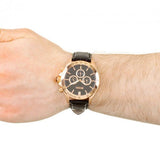 Hugo Boss Ikon Black Dial Black Leather Strap Watch for Men - 1513179 Authentic Buy Shop Now