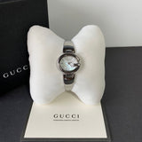 Gucci Guccissima Quartz Silver Dial Silver Steel Strap Watch For Women - YA134511 Authentic Buy Shop Now