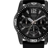 Guess Commander Black Dial Black Rubber Strap Watch for Men - GW0211G3 Authentic Buy Shop Now