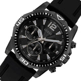 Guess Commander Black Dial Black Rubber Strap Watch for Men - GW0211G3 Authentic Buy Shop Now