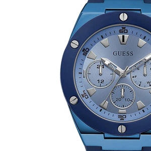Guess Poseidon Blue Dial Blue Rubber Strap Watch for Men - GW0057G3 Authentic Buy Shop Now