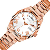 Guess Luna White Dial Rose Gold Steel Strap Watch for Women - GW0308L3 Authentic Buy Shop Now