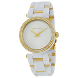 Michael Kors Delray Rose Gold Dial White Steel Strap Watch for Women - MK4315 Authentic Buy Shop Now