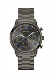 Guess Hendrix Chronograph Gunmetal Dial Gunmetal Steel Strap Watch for Men - W1309G3 Authentic Buy Shop Now