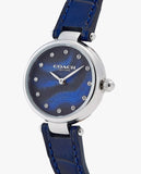 Coach Park Navy Blue Dial Navy Blue Leather Strap Watch for Women - 14503535 Authentic Buy Shop Now
