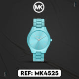 Michael Kors Slim Runway Blue Dial Blue Steel Strap Watch For Women - MK4525 Authentic Buy Shop Now