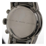 Marc Jacobs Larry Chronograph Black Dial Grey Steel Strap Watch for Men - MBM5051 Authentic Buy Shop Now