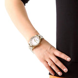 Marc Jacobs Henry Diamonds White Dial Gold Steel Strap Watch for Women - MBM3045 Authentic Buy Shop Now
