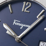 Salvatore Ferragamo F-80 Classic Blue Dial Silver Steel Strap Watch for Men - SFDT01320 Authentic Buy Shop Now