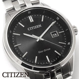 Citizen Eco Drive Black Dial Silver Steel Strap Watch For Men - BM7250-56E Authentic Buy Shop Now