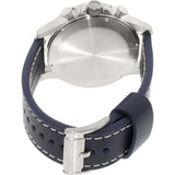 Fossil Nate Chronograph White Dial Blue Leather Strap Watch for Men - JR1480 Authentic Buy Shop Now