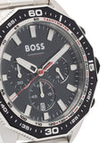 Hugo Boss Intensity Chronograph Black Dial Silver Steel Strap Watch For Men - 1513680 Authentic Buy Shop Now
