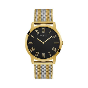 Guess Richmond Quartz Black Dial Two Tone Mesh Bracelet Watch For Women - W1179G2 Authentic Buy Shop Now