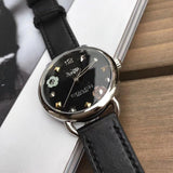 Coach Delancey Black Dial Black Leather Strap Watch for Women - 14502780 Authentic Buy Shop Now