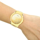 Guess Crush Gold Dial Gold Steel Strap Watch For Women - GW0020L2 Authentic Buy Shop Now