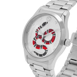 Gucci G Timeless Silver Dial Silver Steel Strap Watch For Women - YA1264076 Authentic Buy Shop Now