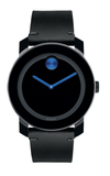 Movado Bold TR90 Black Dial Black Leather Strap Watch For Men - 3600307 Authentic Buy Shop Now