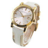 Burberry The City White Dial White Leather Strap Watch for Women - BU9110 Authentic Buy Shop Now