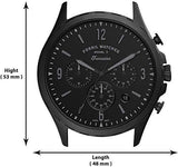 Fossil Forrester Chronograph Black Dial Black Steel Strap Watch for Men - FS5697 Authentic Buy Shop Now