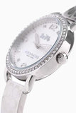Coach Delancey White Dial Silver Steel Strap Watch for Women - 14502353 Authentic Buy Shop Now