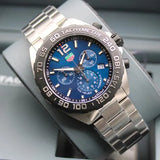 Tag Heuer Formula 1 Chronograph Blue Dial Silver Steel Strap Watch for Men - CAZ101AV.BA0842 Authentic Buy Shop Now