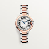 Cartier Ballon Bleu de Cartier Silver Dial Two Tone Steel Strap Watch for Women - W2BB0032 Authentic Buy Shop Now
