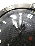 Gucci G Timeless Black Dial Silver Steel Strap Watch For Men - YA126249 Authentic Buy Shop Now