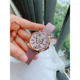 Guess Mariposa Pink Dial Pink Leather Strap Watch for Women - GW0008L2 Authentic Buy Shop Now