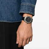 Salvatore Ferragamo 1927 Chrono Analog Black Dial Black Leather Strap Watch for Men - SFKZ00123 Authentic Buy Shop Now
