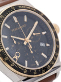 Salvatore Ferragamo 1927 Chrono Analog Black Dial Brown Leather Strap Watch for Men - SFKZ00323 Authentic Buy Shop Now