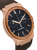 Salvatore Ferragamo Sapphire Chrono Brown Dial Brown Rubber Strap Watch for Men - SFME01023 Authentic Buy Shop Now