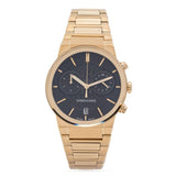 Salvatore Ferragamo Sapphire Chrono Black Dial Gold Steel Strap Watch for Men - SFME01323 Authentic Buy Shop Now