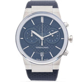 Salvatore Ferragamo Sapphire Chrono Blue Dial Blue Rubber Strap Watch for Men - SFME00923 Authentic Buy Shop Now
