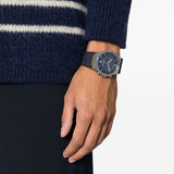 Salvatore Ferragamo Sapphire Chrono Blue Dial Blue Rubber Strap Watch for Men - SFME00923 Authentic Buy Shop Now