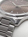 Gucci G Timeless Quartz Brown Dial Silver Steel Strap Watch for Men - YA126317 Authentic Buy Shop Now