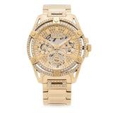 Guess Queen Quartz Gold Dial Gold Steel Strap Watch For Women - GW0464L2 Authentic Buy Shop Now