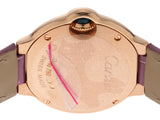 Cartier Ballon Bleu Diamonds White Dial Pink Leather Strap Watch for Women - WE902050 Authentic Buy Shop Now