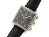 Tag Heuer Monaco Calibre 12 Final Edition Chronograph Grey Dial Black Leather Strap Watch for Men - CAW211J.FC6476 Authentic Buy Shop Now